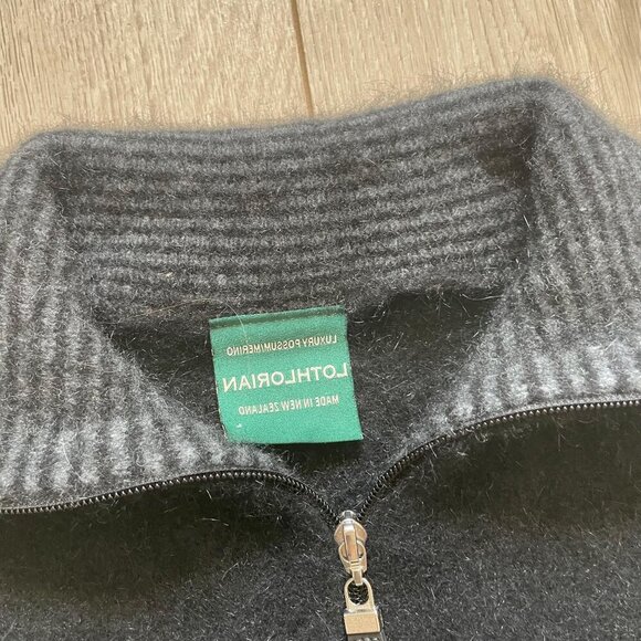 Lothlorian Full Zip Cardigan @ool Women's Black Winter Cozy Warm Comfortable - Picture 5 of 10